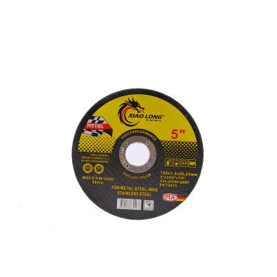 China Alunimium Oxide XIAOLONG 5 Inch 125 mm Metal Cutting Disc Abrasive Tools Cutting Wheel for SS/Iron with wholesale price for sale