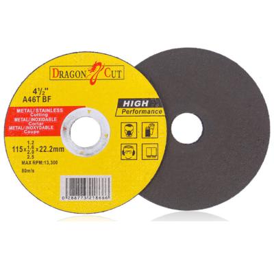 China Cutting 115x1.2x22.23 metal cutting disc abrasive paper 4.5 inch cutting wheel cut off wheel for sale