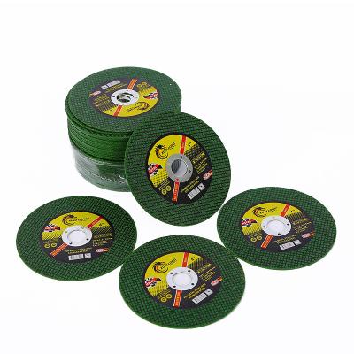 China Cutting 107mm 4inch Disco Abrasive Cutting Disc Black Green OEM suitable for stainless steel, metal for sale