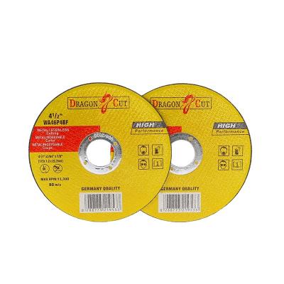 China Cutting 115x1.2x22.23 metal cutting disc abrasive paper 4.5 inch cutting wheel cut off wheel (600pcs/ctn) for sale