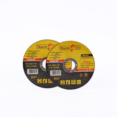 China Cutting 4.5'' 115x1x22.2 super thin cutting disc free sample abrasive cutting disc metal disco de crote for sale