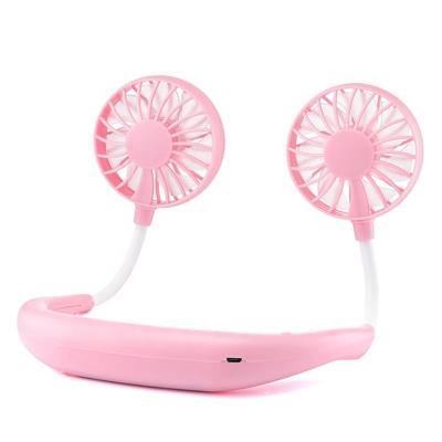 China Portable Hands Free Rechargeable USB Neck Hanging Neck Sports Fan For Summer for sale