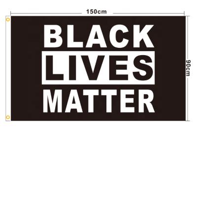 China Healthcare Institute Custom Black Lives Matter Outdoor Yard Flags Banner for sale