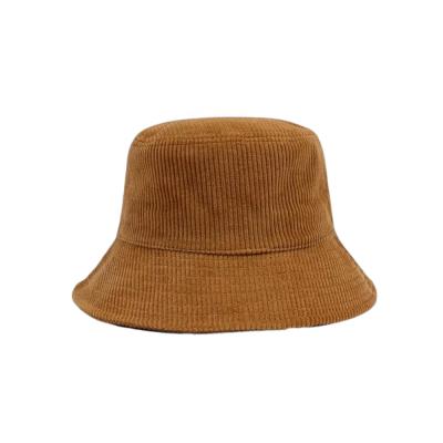 China Custom Made Simple Warm Corduroy Bucket Hat Winter Hats Womens Unisex Hat Fashion Casual Wholesale Custom Fitted Unisex Hat for sale