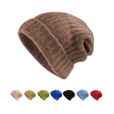 China Cheap custom 100% acrylic high quality JOINT winter hat custom slouchy women knitted beanie hats for men custom logo wool knit hat for sale