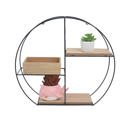 China Adjustable Hexagon Wall Shelf(One Size),Three Tier Wall Mounted Decorative Shelves Metal Home Decor,Home Decors for sale