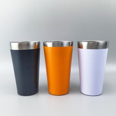 China Drinkware Camping Stainless Steel Double Wall Design Sublimation Reusable Mug Creative Durable Handheld Mug Beer Glass For Outdoor for sale