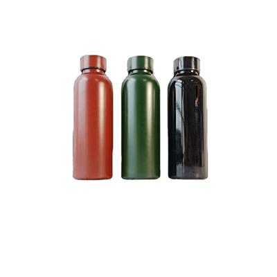 China Sustainable 500ml Stainless Steel Water Bottle Sports Single Wall Bottle With Strap for sale