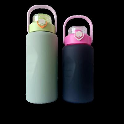 China Sustainable Large Capacity Stainless Steel Sports Water Bottle Single Wall for sale