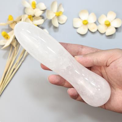 China China New Arrival Massager Magic Wand Crystal Clear Quartz Massage Wands Female Masturbating With Factory Price for sale