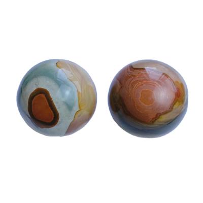 China Wholesale Low Price Natural Gem Crystal Balls Healing Stone Polychrome Custom Sphere From Europe for sale