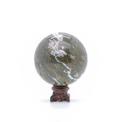 China China Ocean Jasper Polished Sphere Wholesale Natural Healing Crystal Ball for sale