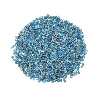 China Europe In Mini Stock Crystal Tumbled Stones Bulk Blue Apatite Chips With Bestar Price for sale