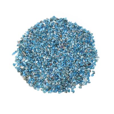 China Europe In Mini Stock Crystal Tumbled Stones Bulk Blue Apatite Chips With Bestar Price for sale