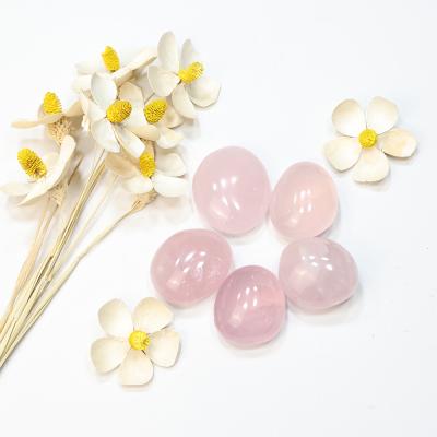 China China Stock Natural Gemstone Crystal Polished Feng Shui Rose Quartz Palm With Manufacturer Price for sale