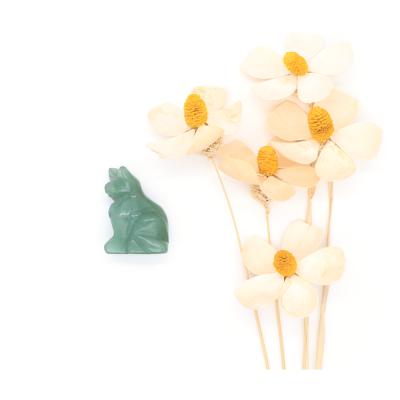 China Europe Wholesale Well Low Price Hand Craved Crystal Green Aventurine Cat Carving for sale