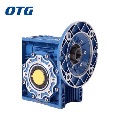 China Factory OEM Design Aluminum Worm Speed ​​Reducer Worm Gearbox Nmrv110 1:25/50/60/80/100 24v 48v Drive Worm Gear Speed ​​Reducer for sale