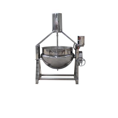 China High Efficiency Steam Heating Horizontal Industrial Cooking Kettle Mixer for sale