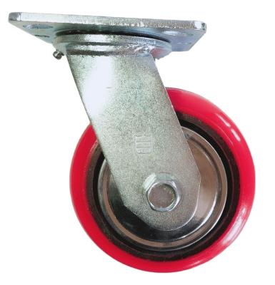 China swivel & Rigid PU Caster Wheel (Medium Heavy Duty) 6x2 for sale