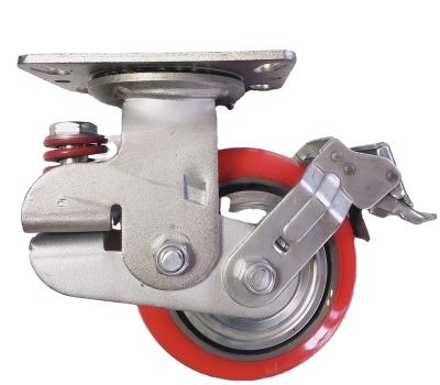 China Industrial Heavy Duty Shock Absorbing (Spring) Caster Wheel for sale