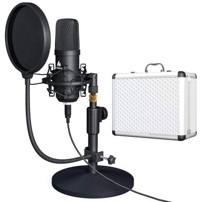 China Headset Microphone BOM 700 Desktop New Cable Studio Microphone With Microphone Holder Box Aluminum Condenser Microphone for sale