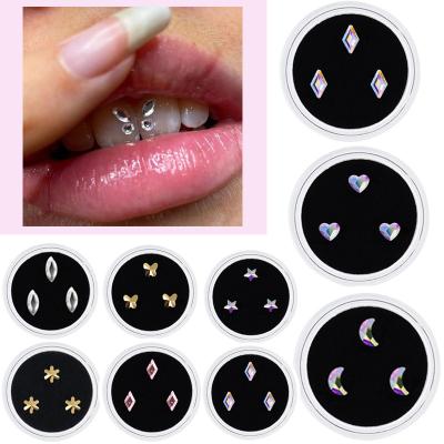 China 18k Dental Lead Free Butterfly Punk Snake Tooth Gems After Care Fashion Jewelry Body Chain for sale