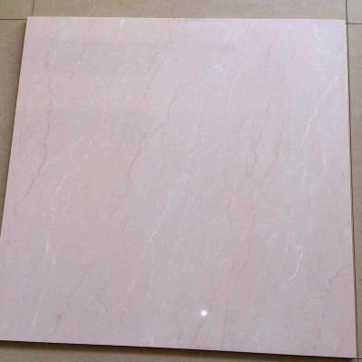 China Modern Pink Polished Floor Tile Porcelain Tile For Vitrified Tile Price 60*60cm for sale