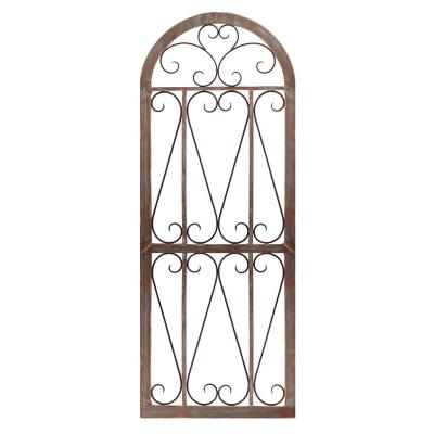 China Art Decor Wholesale Classical Arched Decorative Vintage Window Frame Wall Art for sale