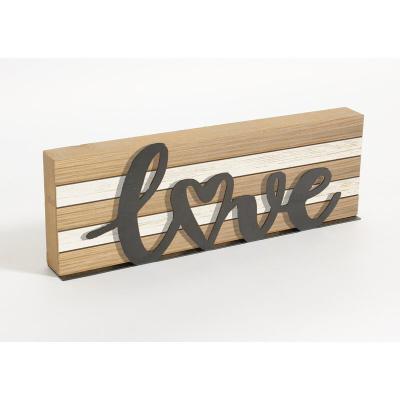 China Europe Letters Wood&metal Table Decoration For Living Room Office Decor for sale