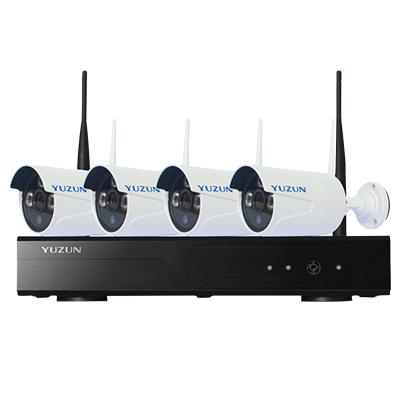 China NIGHT VISION 1080P 5mp 4CH Outdoor CCTV Kit Long Range 500M cctv camera wireless wifi security system for sale