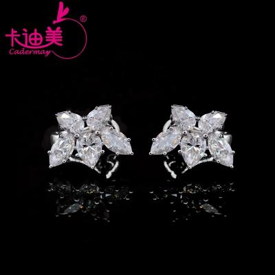 China Pure TRENDY Marquise Shape Lab Diamond Fancy Moissanite Pear 14K 18K Gold Moissanite Earrings D VVS1 Stud Earrings For Gifts for sale