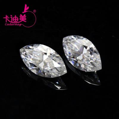 China Color Set or Loose Price 5x10mm 1ct Synthetic Moissanite Gemstones Marquise Cut Moissanite Diamonds Wholesale Fire Cadermay Jewelry DEF Color Set for sale