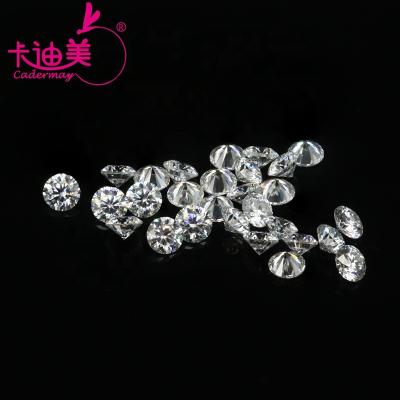 China Jewelry Making Cadermay EF Jewelry HPHT Lab Grown Diamond VS Heart And Arrow Round Diamond Cut Loose Moissanite Melee Gemstone For Jewelry for sale