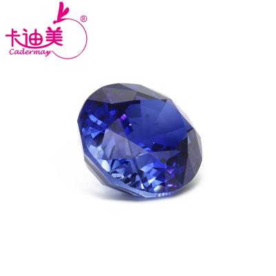 China Color Play or Oval Shape Sapphire Corundum For Jewelry Making Synthetic Fire Cadermay for sale