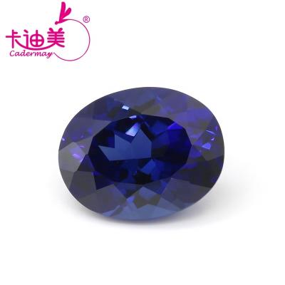 China / Lab Developed Sapphire Stones Genuine Sapphire Gemstones Oval Cut Cut 7x9mm 8x10mm Factory Price Excellent 10x12mm For Jewelry for sale