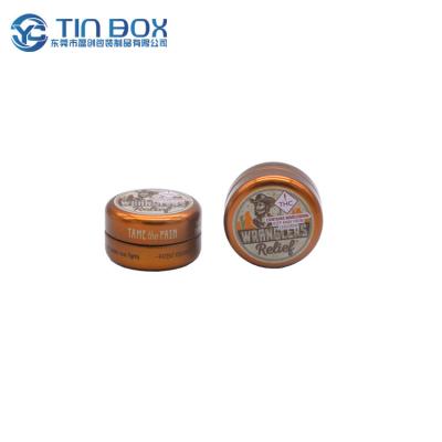 China Recyclable Water Proof Child Certified Mini Round Small Metal Vintage Tin Box Packaging Portable Tablets Gummies Container for sale