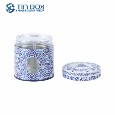 China Recyclable Design Empty Round Tin Candle Jar/Cosmetic/Brow Soap/Tea Tin Packaging Small Custom Metal Tin Can/Case/Boxs for sale