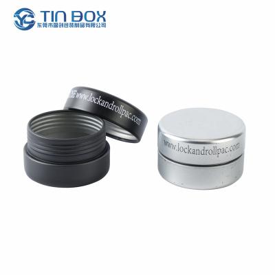 China Recyclable Custom Child Resistant Metal Round Box Cr Tin Can Child Proof Tin Box Metal Cans Packaging Round Cr Tin Box for sale