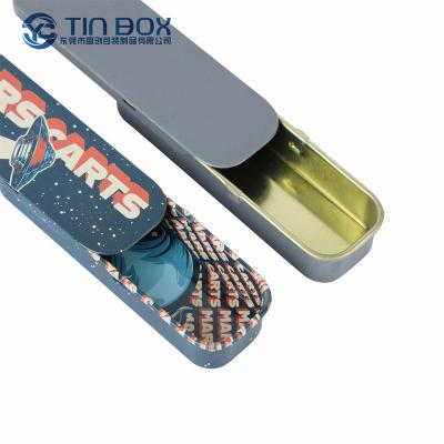 China Recyclable 0.5Ml Onx Cr Tin Box Pencil Case Tin Tinplate Material Small Biodegradable Insert Metal Candy Pill Mint Chewing Gum Tin Case for sale