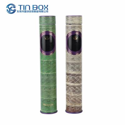 China Cr Kid Tin Tubes For Single Pre Recyclable Heavy Duty Luxury Metal Roll Package Custom Circle Tin Box for sale