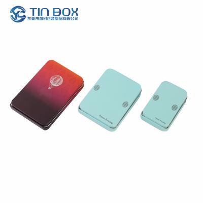 China Recyclable Slide Tin Box Cases Child Proof Cr Tin Box Food Grade Square Child Resistant Packaging Pressed Metal Boxes Soap Tin Case for sale