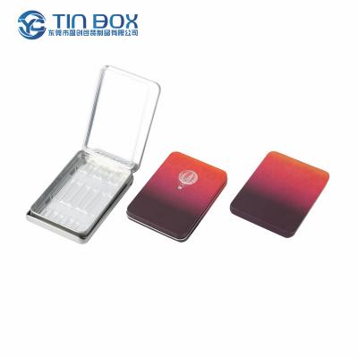 China Custom Reused Materials Logo Black Cigarette Pre Pack Rolls Box Packaging Lip Balm Tin Case Candy Onx Cr Full Square Tin Printing for sale