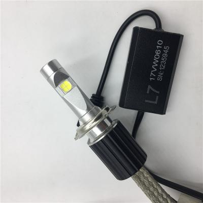 China Car With Low Type Headlight Car Led Headlight 8000lm 60w L7 H7 Motorcycle Light Automobile H7 Led Headlight for sale