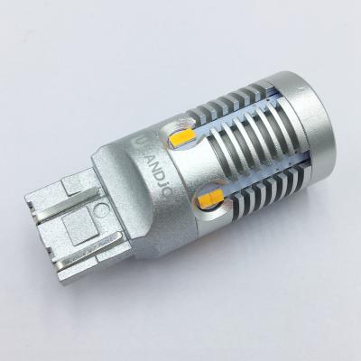 China Turn/Return Light Large Light Mount on Car and Truck 7440 7443 LED Bulb CSP LED 5W Turn Signal Light Amber Brake Light for sale