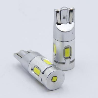 China 2020 9smd high quality canbus LED bulbs T10 W5W for license/Side/Interior10-60V DC/AC 280LM canbus LED lights Rocsta for sale