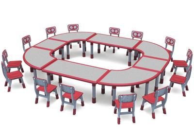 China KAIQI Kindergarten School Furniture / Stackable Kindergarten Table And Chair Sets for sale