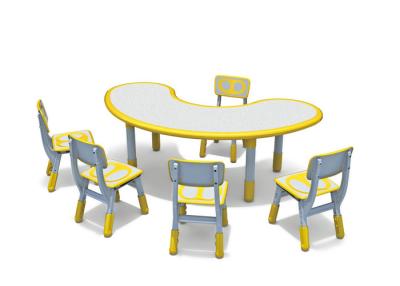 China Moon Shape Kindergarten School Furniture Customized Style With Attractive Design for sale