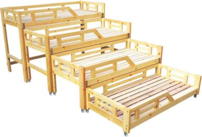 China Wooden Kindergarten School Furniture , Nursery School Kids Bed With Slide High Strength for sale