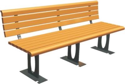 China Outdoor Recreation Center Recycled Park Bench Eco - Friendly Customizable Color for sale