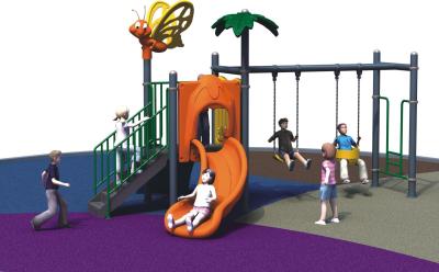 China Kindergarten Freestanding Playground Equipment Child Outdoor With Swing And Slide for sale